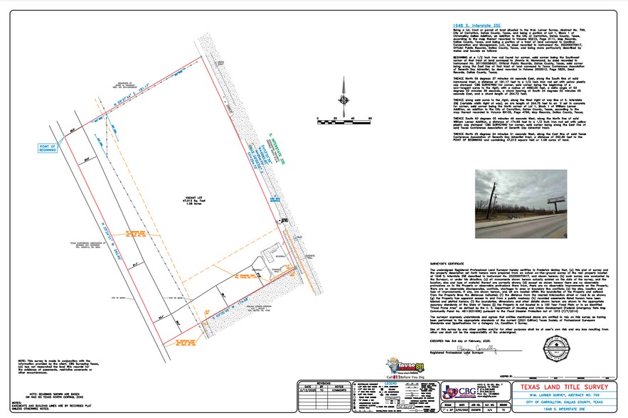 1648 S Interstate 35E, Carrollton, TX à vendre - Plan cadastral – Image 2 sur 2