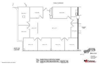 3310 W Big Beaver Rd, Troy, MI à louer Plan d’étage– Image 1 sur 1