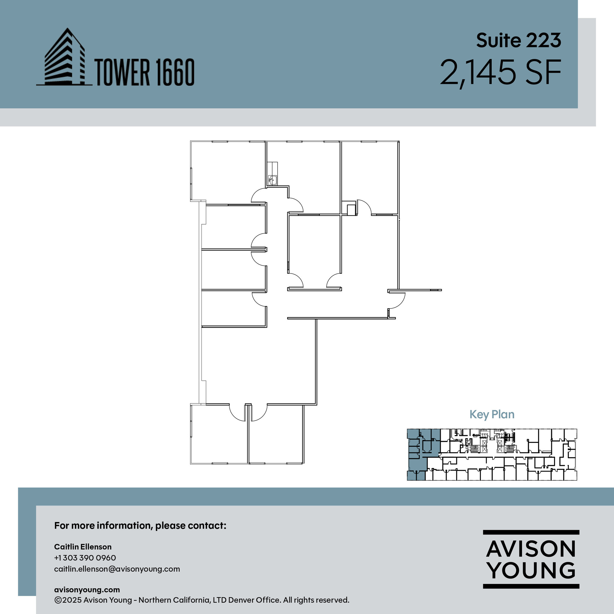 1660 S Albion St, Denver, CO à louer Plan d’étage– Image 1 sur 1