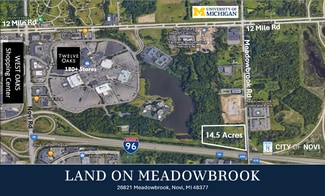 Plus de détails pour 26821 Meadowbrook Rd, Novi, MI - Terrain à vendre