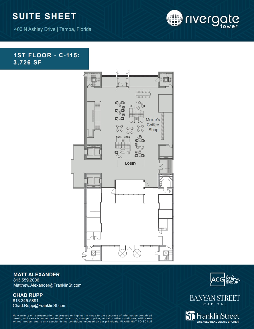 400 N Ashley Dr, Tampa, FL à louer Plan d’étage– Image 1 sur 1