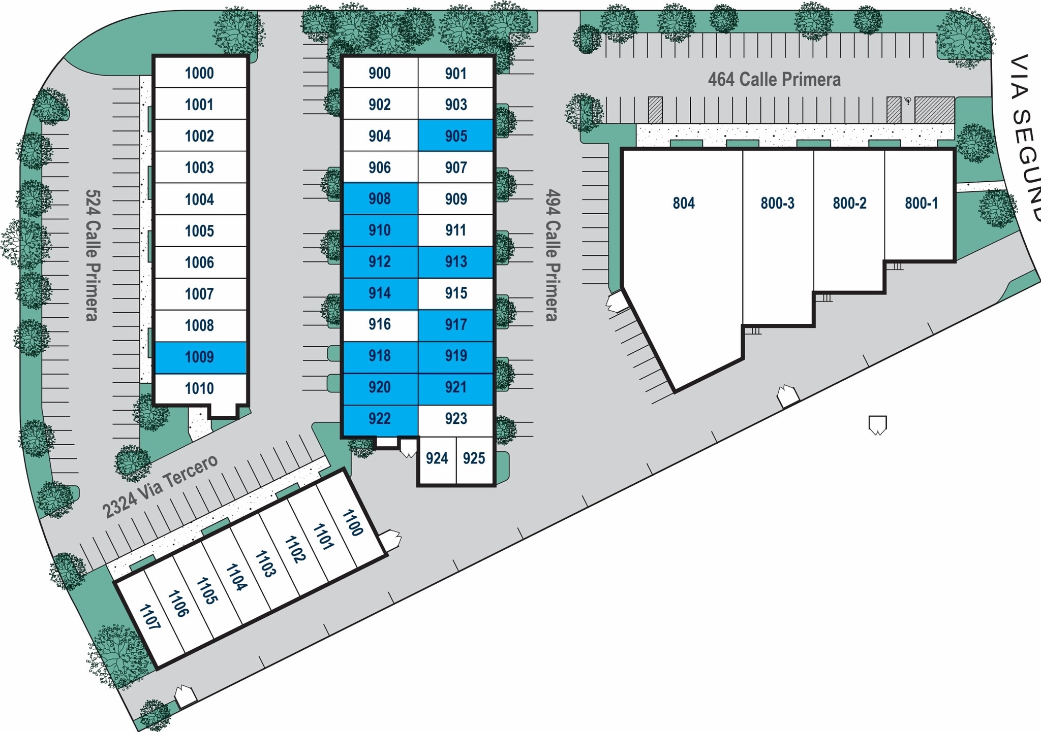 494 W Calle Primera, San Diego, CA à louer Plan de site– Image 1 sur 1