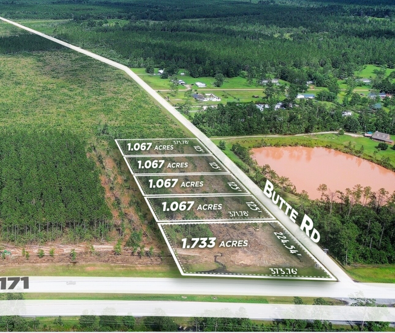 Highway 171 & Butte Rd, Longville, LA à vendre Photo de l’immeuble– Image 1 sur 4