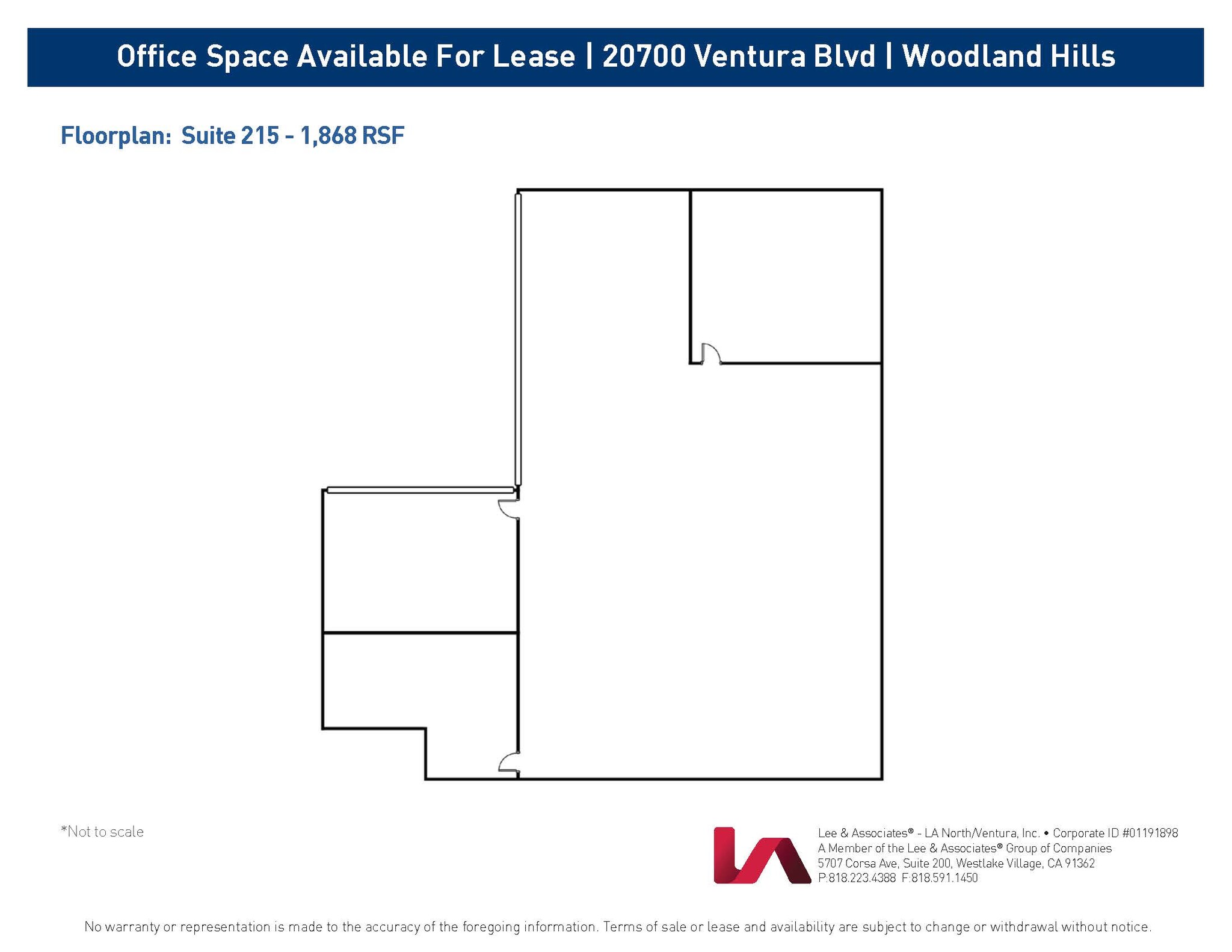 20700 Ventura Blvd, Woodland Hills, CA à louer Plan d’étage– Image 1 sur 1