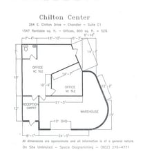 211-381 E Chilton Dr, Chandler, AZ à louer Plan d’étage– Image 1 sur 1