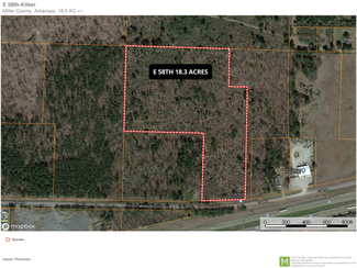 Plus de détails pour 18.3 Acres E 58th St, Texarkana, AR - Terrain à vendre