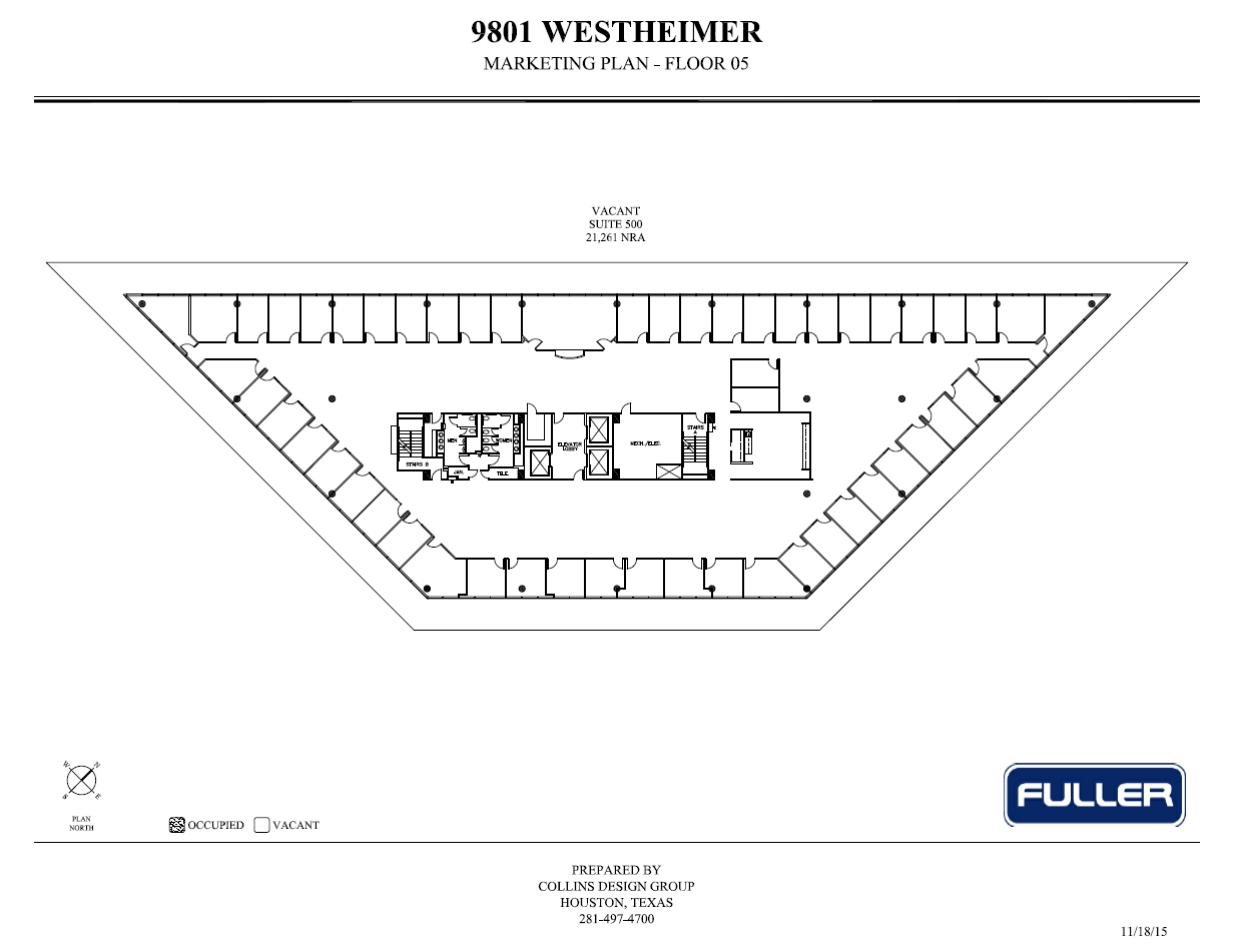 9801 Westheimer Rd, Houston, TX à louer Plan d’étage– Image 1 sur 11