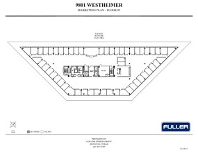 9801 Westheimer Rd, Houston, TX à louer Plan d’étage– Image 1 sur 11