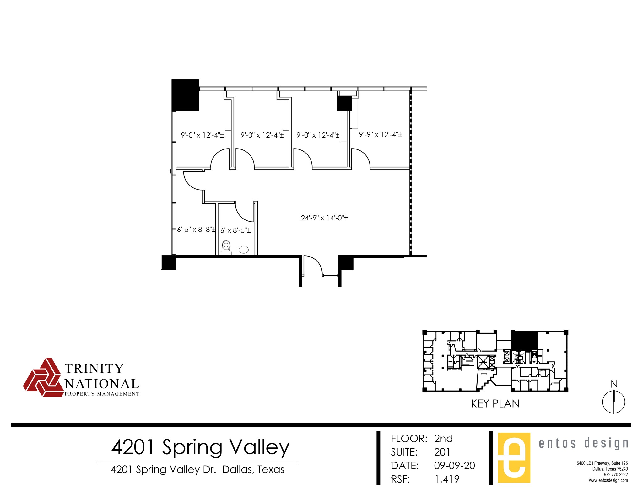 4201 Spring Valley Rd, Dallas, TX à louer Plan de site– Image 1 sur 1