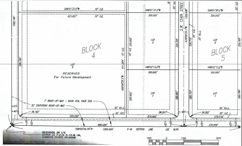 0000 SW Lee Blvd, Cache, OK à vendre - Plan cadastral – Image 2 sur 3
