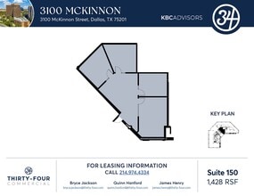 3100 McKinnon St, Dallas, TX à louer Plan d’étage– Image 1 sur 1