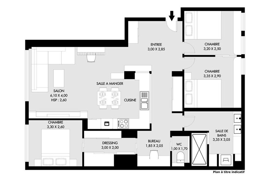 Bureau dans Paris à vendre - Plan d’étage – Image 2 sur 10