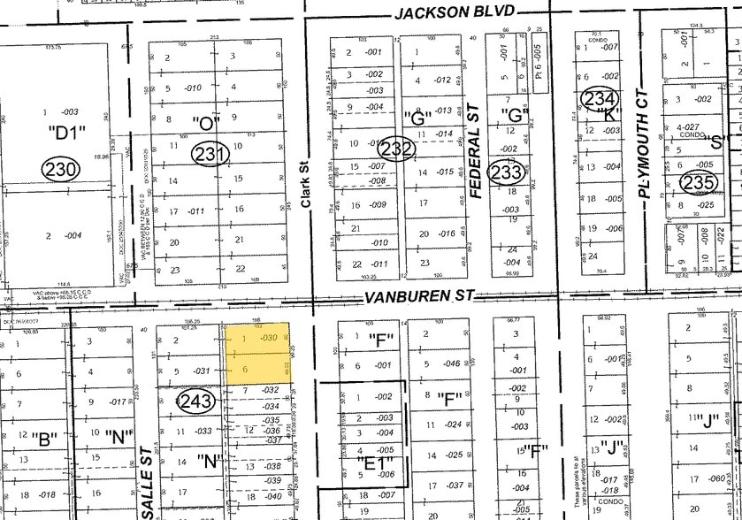 111 W Van Buren St, Chicago, IL à louer - Plan cadastral – Image 3 sur 10