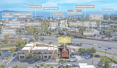 213 W Gutierrez St, Santa Barbara, CA - Vue aérienne  vue de carte - Image1