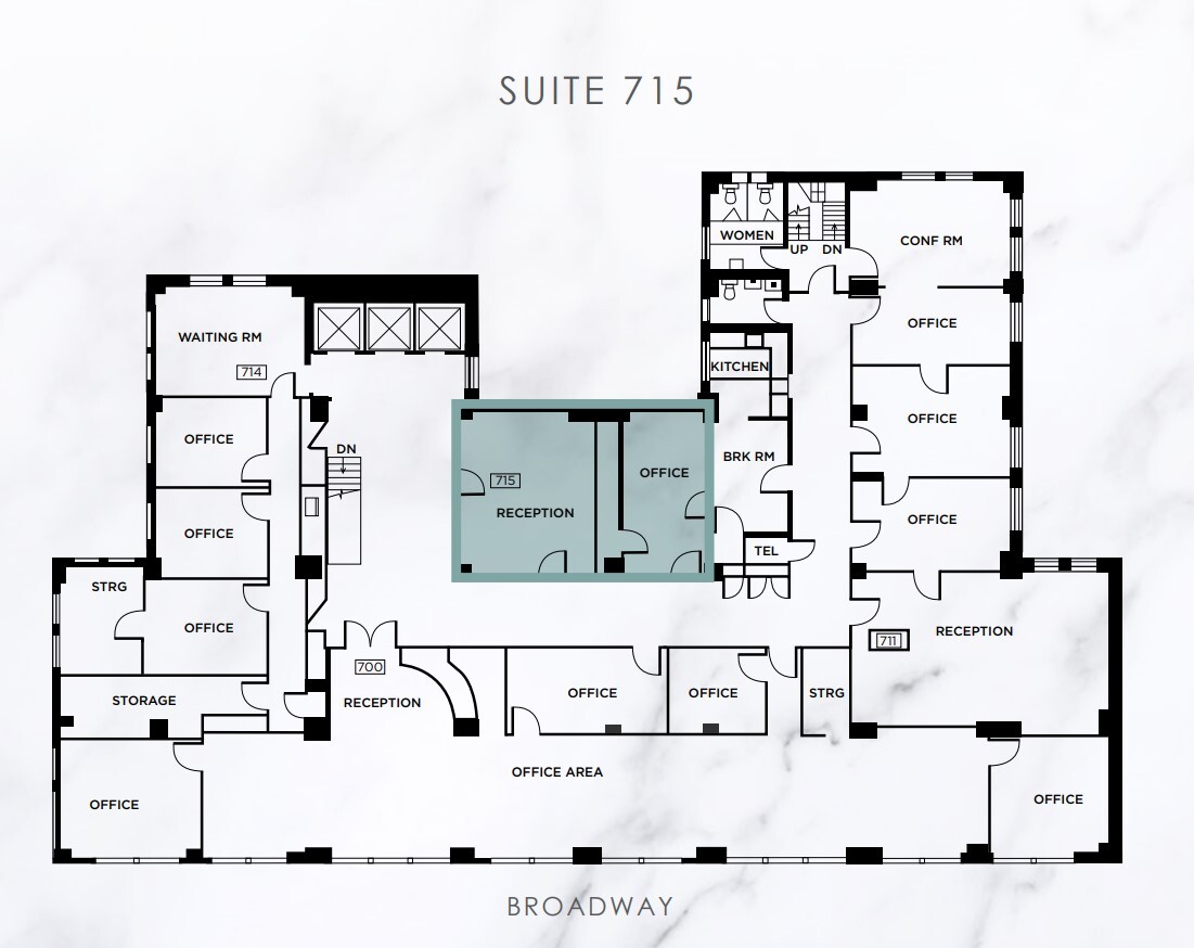 1440 Broadway, Oakland, CA à louer Plan d’étage– Image 1 sur 1