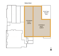1174-1176 Robson St, Vancouver, BC à louer Plan d’étage– Image 2 sur 2