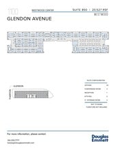 1100 Glendon Ave, Los Angeles, CA à louer Plan d’étage– Image 1 sur 1