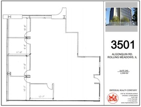 3501 Algonquin Rd, Rolling Meadows, IL à louer Plan d’étage– Image 1 sur 8