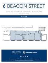 6 Beacon St, Boston, MA à louer Plan d’étage– Image 1 sur 1