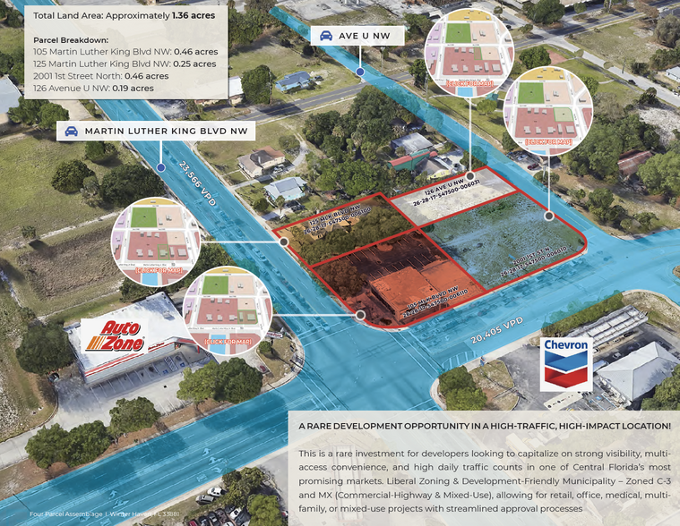 105 Mlk Blvd NW, Winter Haven, FL à vendre - Aérien – Image 1 sur 3
