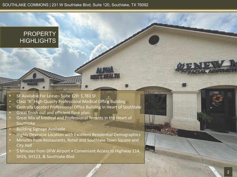 231 W Southlake Blvd, Southlake, TX à louer - Photo de l’immeuble – Image 2 sur 20