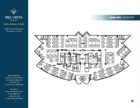 8880 Rio San Diego Dr, San Diego, CA à louer Plan d’étage– Image 1 sur 8