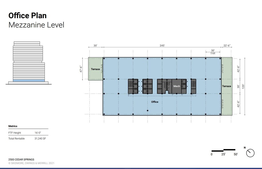 2500 Cedar Springs Rd, Dallas, TX à louer - Plan d’étage – Image 3 sur 6