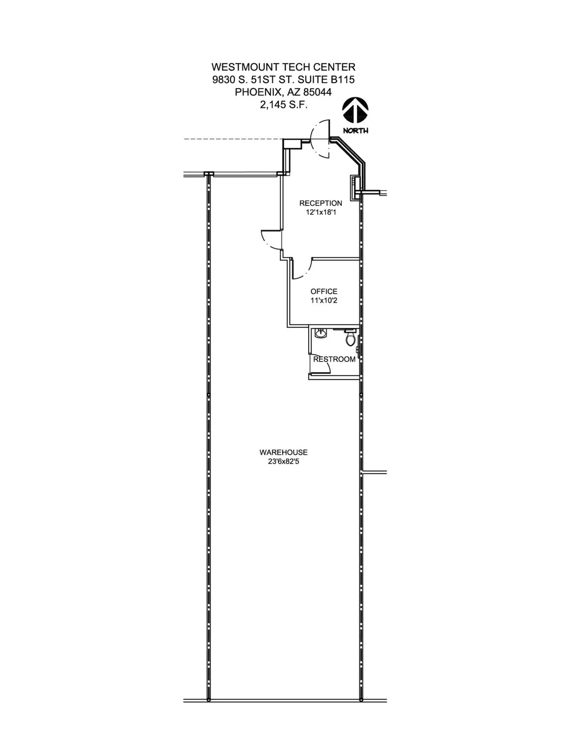 9831 S 51st St, Phoenix, AZ à louer Plan d’étage– Image 1 sur 1