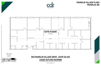5-1000 Franklin Village Dr, Franklin, MA à louer Plan d’étage– Image 1 sur 1