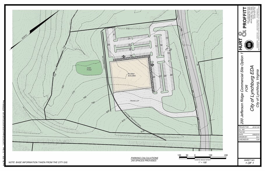 200 Jefferson Ridge Pkwy, Lynchburg, VA à vendre - Plan de site – Image 2 sur 3