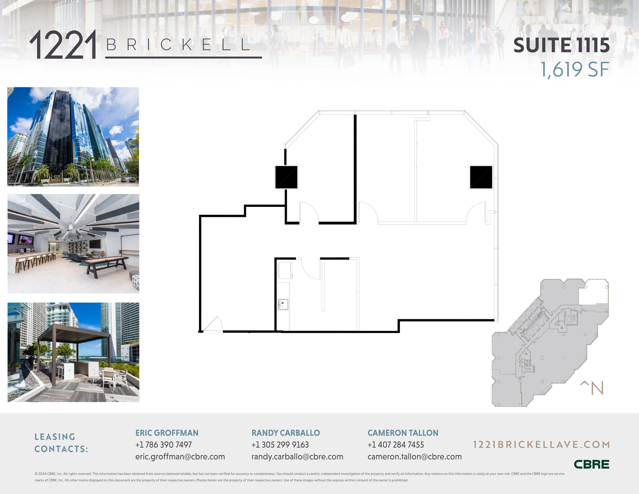 1221 Brickell Ave, Miami, FL à louer Plan de site– Image 1 sur 1
