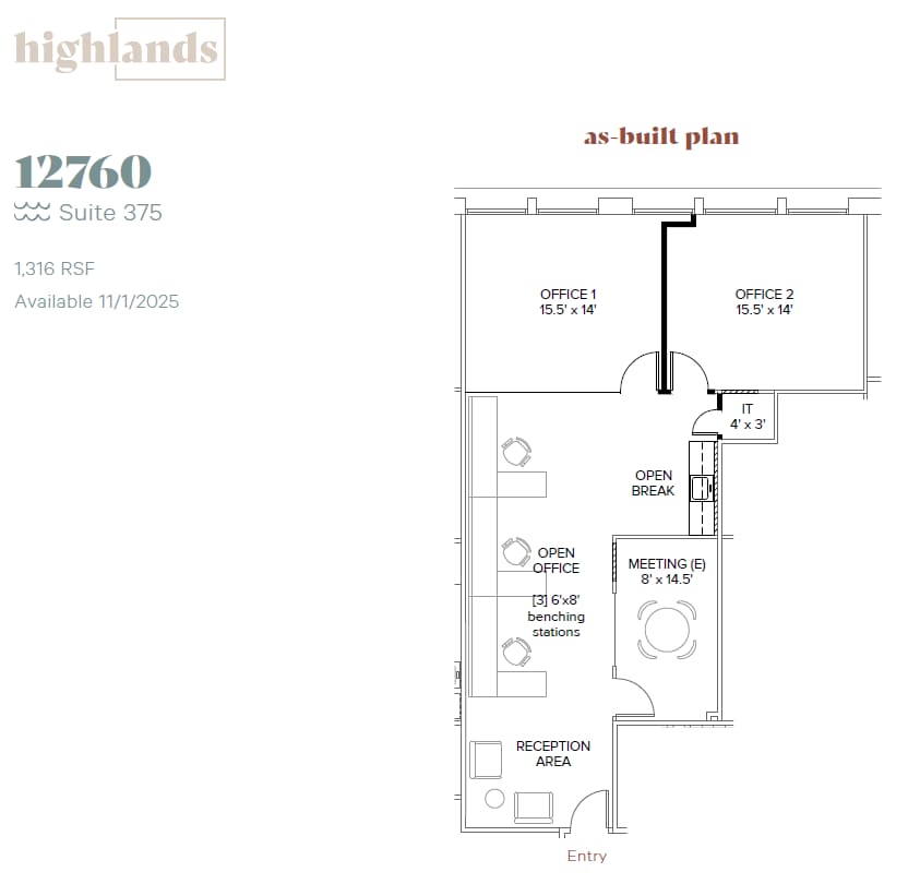 12750 High Bluff Dr, San Diego, CA à louer Plan d’étage– Image 1 sur 1