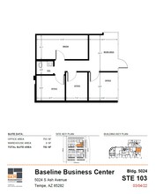5024 S Ash Ave, Tempe, AZ à louer Plan d’étage– Image 1 sur 1