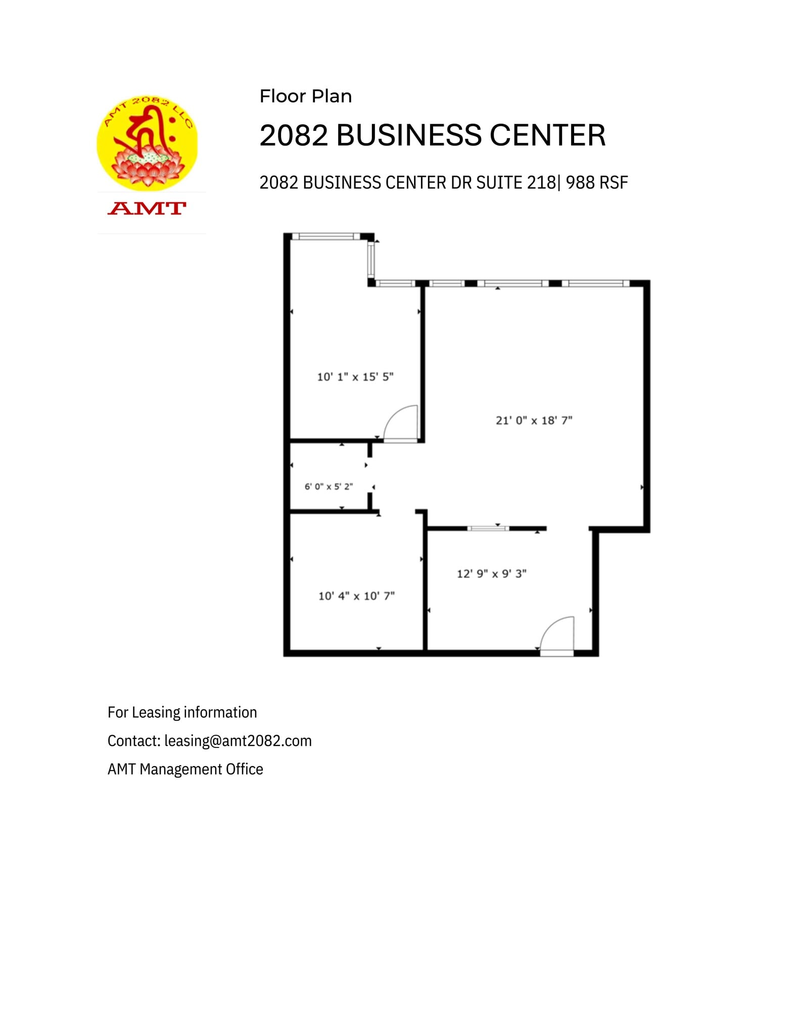 2082 Business Center Dr, Irvine, CA à louer Plan de site– Image 1 sur 1
