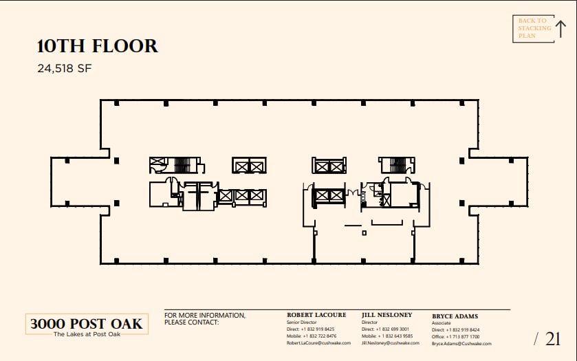 3000 Post Oak Blvd, Houston, TX à louer Plan d’étage– Image 1 sur 1