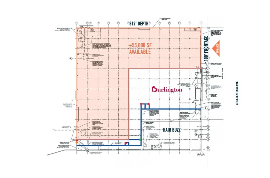 2471 W Cheltenham Ave, Wyncote, PA à louer - Plan de site – Image 2 sur 3