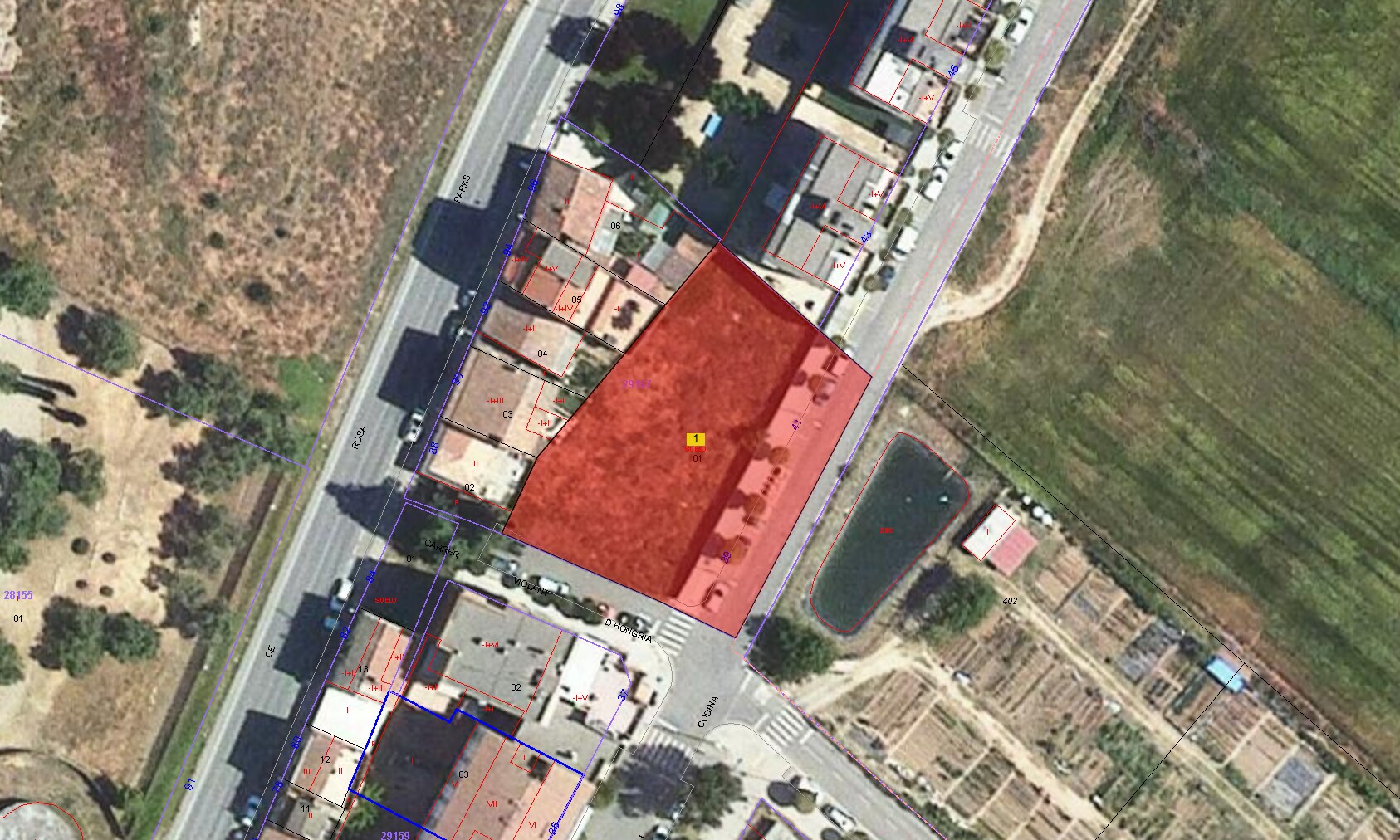 Terrain dans Lleida, Lérida à vendre Plan cadastral– Image 1 sur 3