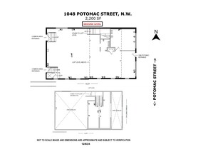 1054 Potomac St NW, Washington, DC à louer Plan de site– Image 1 sur 9