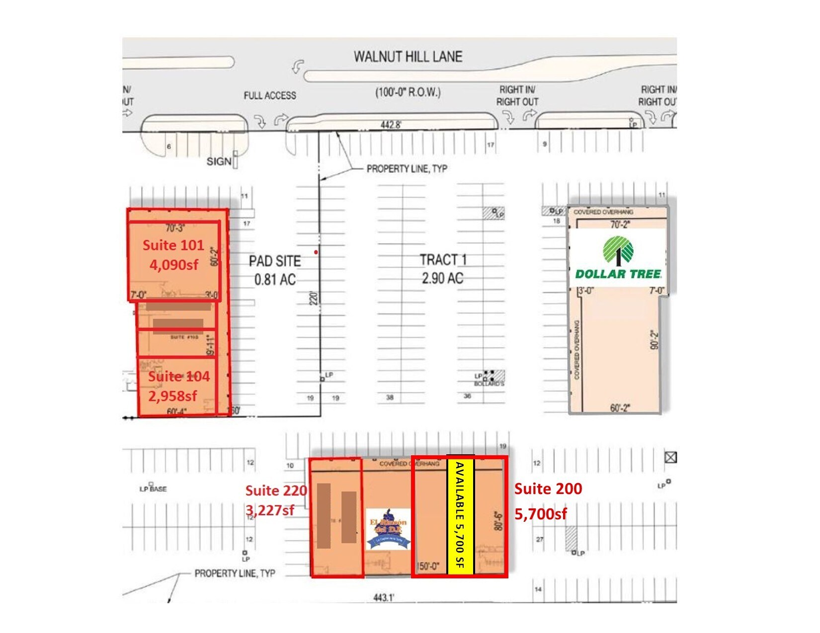 2900 Walnut Hill Ln, Dallas, TX à louer Plan de site– Image 1 sur 12
