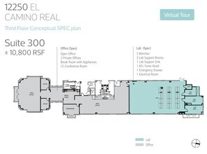 12250 El Camino Real, San Diego, CA à louer Plan d’étage– Image 1 sur 1