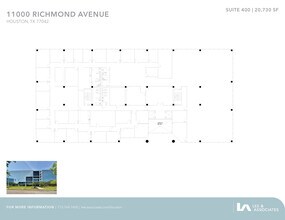 11000 Richmond Ave, Houston, TX à louer Plan d’étage– Image 1 sur 1