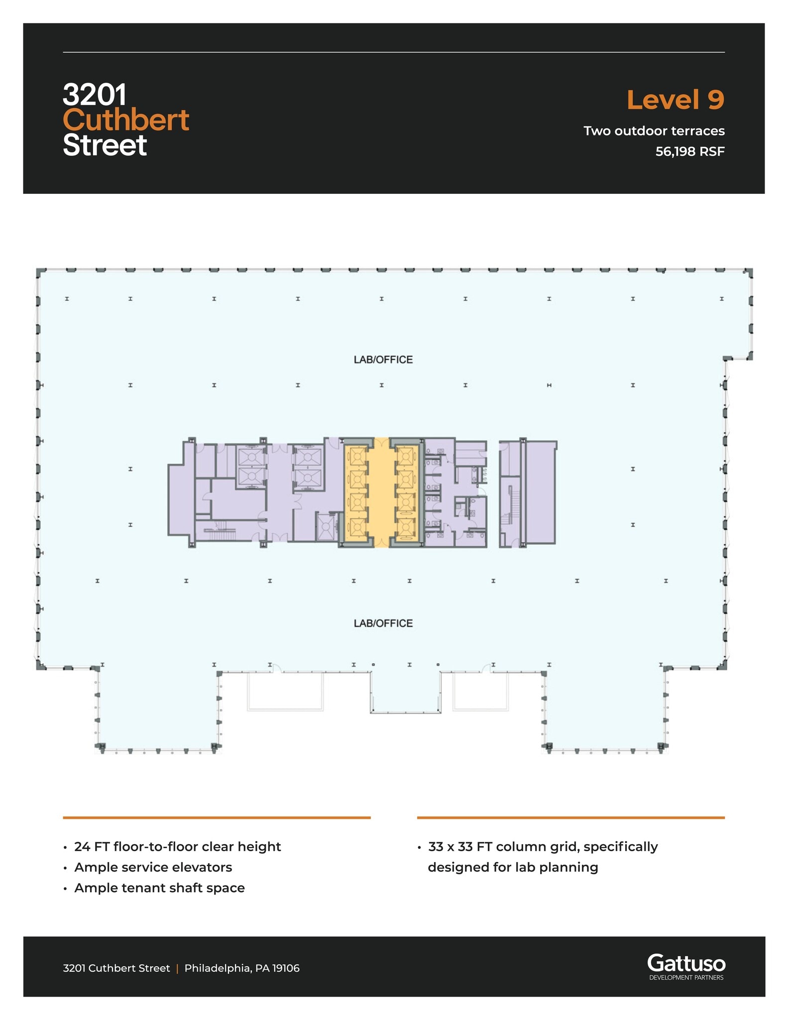 3201 Cuthbert St, Philadelphia, PA à louer Plan de site– Image 1 sur 1