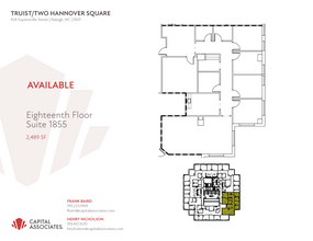 434 Fayetteville St, Raleigh, NC à louer Plan d’étage– Image 1 sur 1