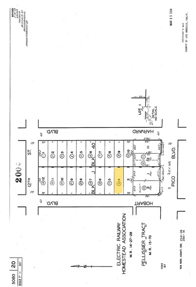 1236 S Hobart Blvd, Los Angeles, CA à louer - Plan cadastral – Image 2 sur 3