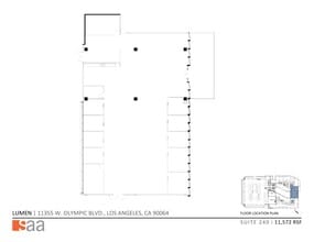 11355 W Olympic Blvd, Los Angeles, CA à louer Plan de site– Image 1 sur 5