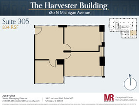 180 N Michigan Ave, Chicago, IL à louer Plan d’étage– Image 1 sur 5