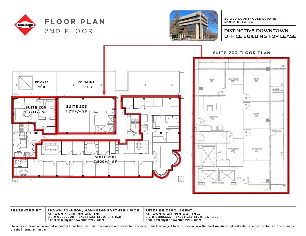 50 Old Courthouse Sq, Santa Rosa, CA à louer Plan d’étage– Image 1 sur 4