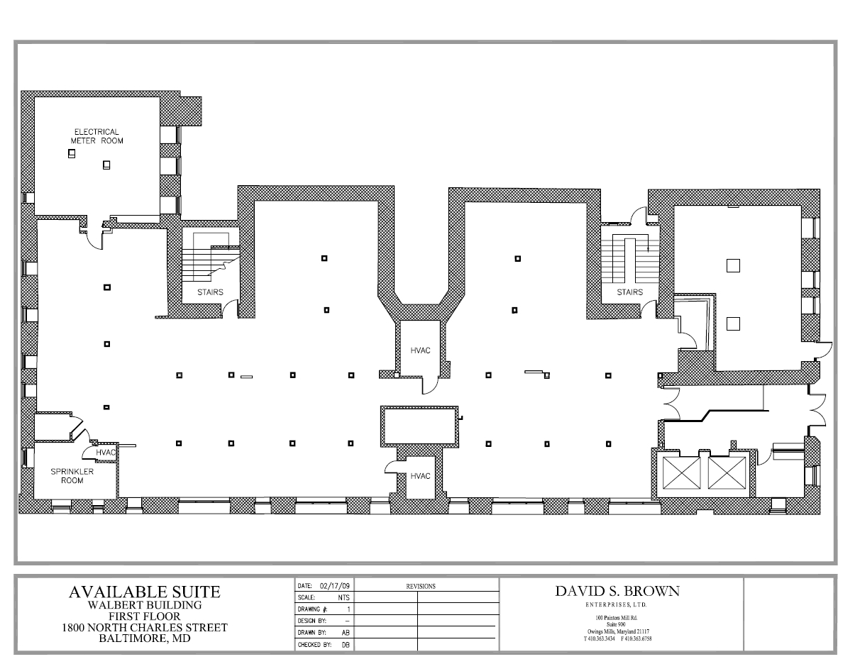 1800 N Charles St, Baltimore, MD à louer Plan d’étage– Image 1 sur 1