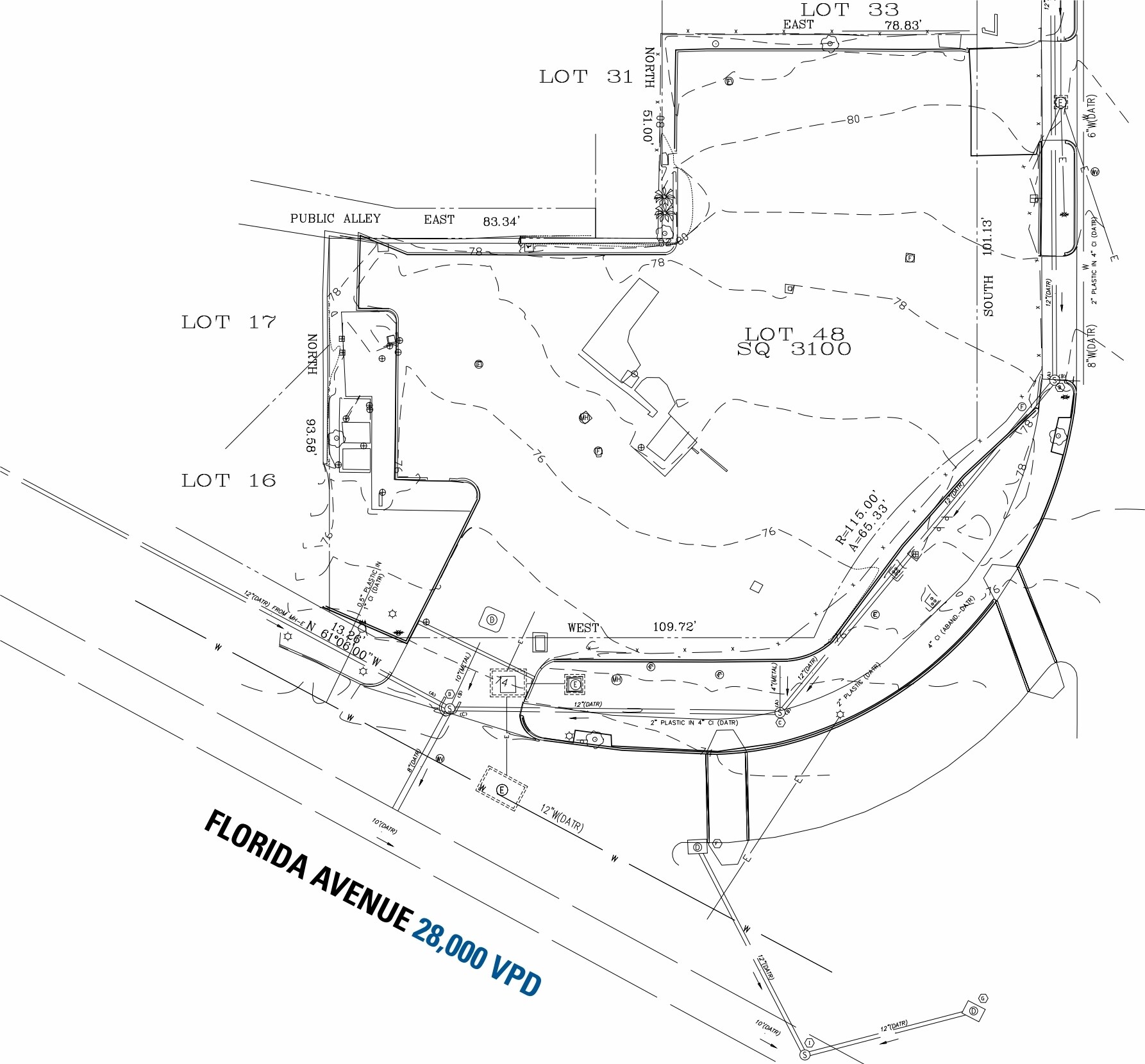 1600 N Capitol St NW, Washington, DC à louer Plan cadastral– Image 1 sur 4