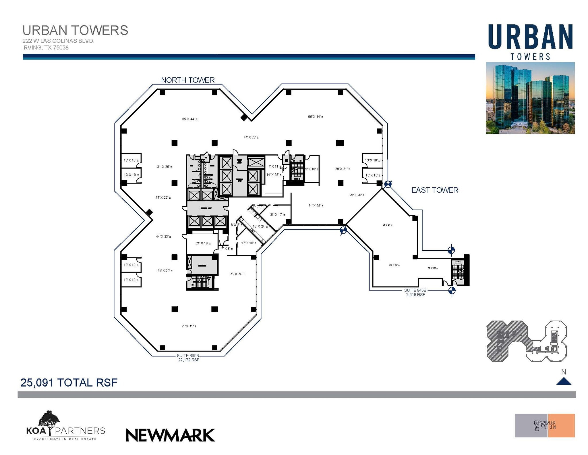 222 W Las Colinas Blvd, Irving, TX à louer Plan d’étage– Image 1 sur 1